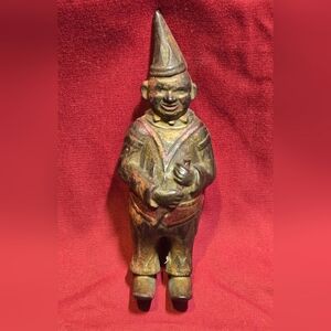 A.C. Williams Cast Iron Clown Bank W/ 16 Old Coins